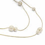 Petite cotton pearl necklace by Anq